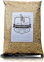 PowerGrow Systems 5 lbs All-Natural USA Grown Whole Barley Seeds for Juicing, Beer Brewing & Malt