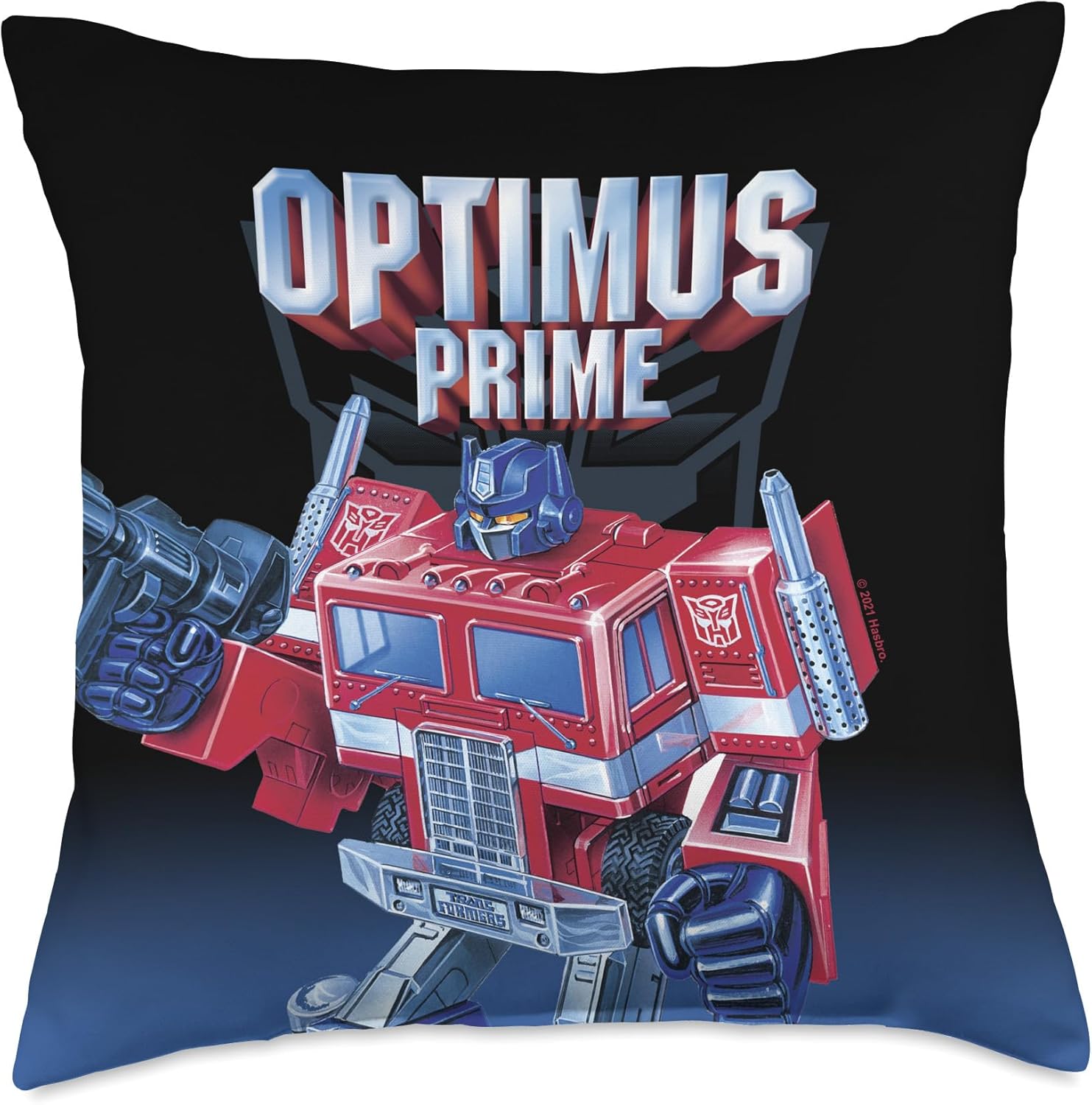 Transformers Optimus Prime Hero Throw Pillow