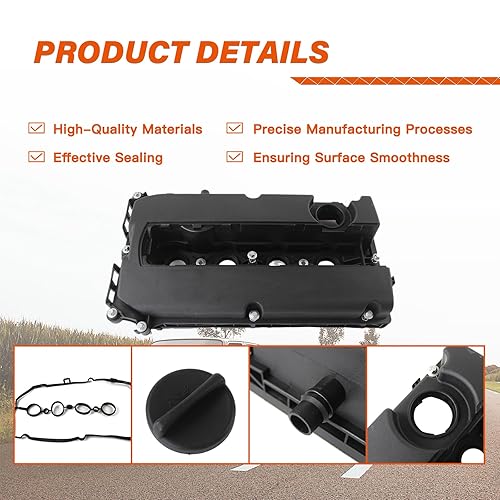 Miniatura 5 de Noptul - Tapa de válvula de motor con juntas, adecuada para Astra Aveo Aveo5 Cruze Sonic Trax L4 1.6L1.8L 2008-2018, juego de cubierta de válvula