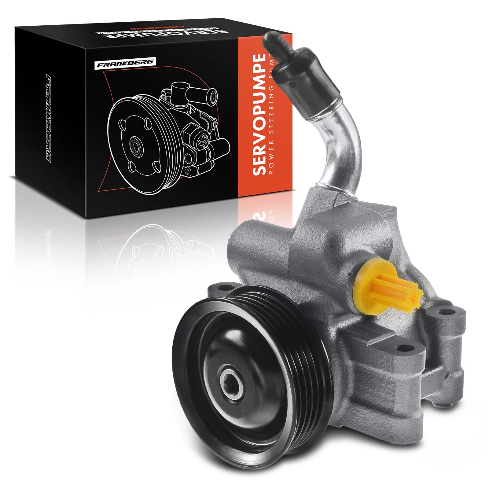 Frankberg Servopumpe Hydraulikpumpe Lenkung Kompatibel mit Fiesta V JH JD 1.25L-1.6L 2002-2008 Fusion JU 1.25L-1.6L 2002-2008 2 DY 1.2L-1.6L 2003-2007 Replace# 1357617