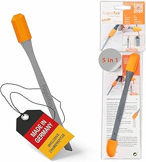 FUGENFUX® MULTITOOL | 2-in-1 Fugenabzieher mit Revolutionärer Zauberspitze & 5 Fugenformen | Vielseitiger Fugenglätter | Silikon-abzieher Made in Germany | Ideal für Silicon, Acryl & Mehr (Model 2024)