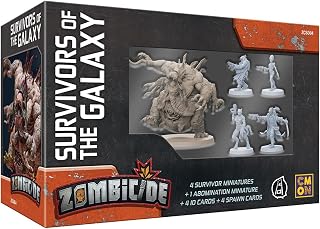 CMON Zombicide Invader Survivors of The Galaxy Box Set - Unite Alien Races to Face The Xenos Threat! Cooperative Strategy Game with Tabletop Miniatures, Ages 14+, 1-6 Players, 1 Hour Playtime, Made