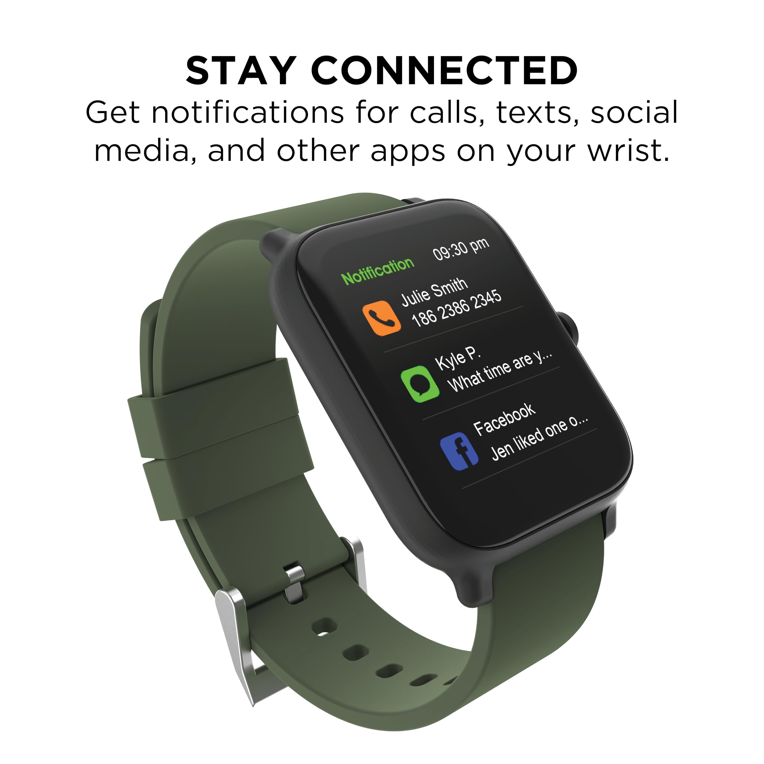 24/7 EVO Unisex Smartwatch - Fitness Tracker, Heart Rate Monitor,‎ Customizable Itech 24/7 Evo Unisex Adult Smartwatch, HRM, Activity  main image 4