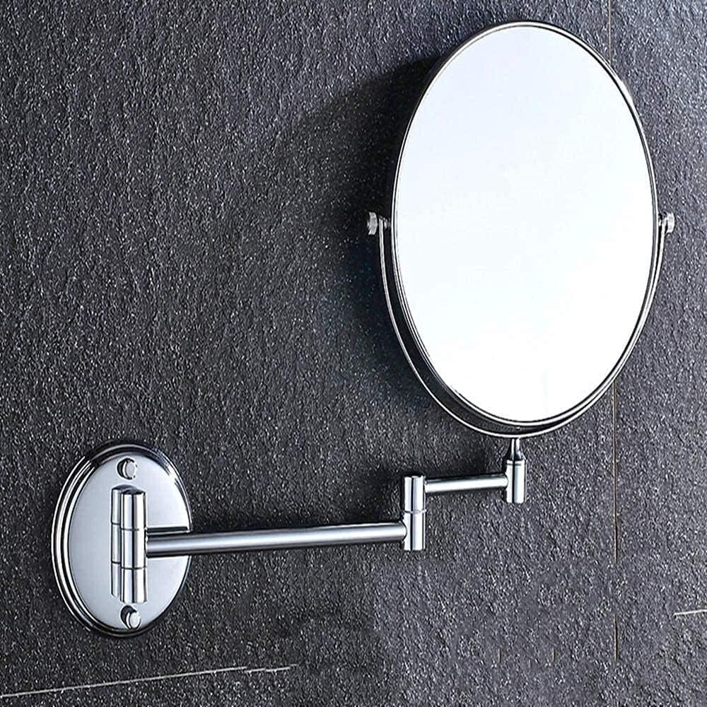 Bathroom Mirror Rotating Folding Beauty Mirror Double Sided 3 Times Magnification Wall Hanging Shaving Mirror image 2
