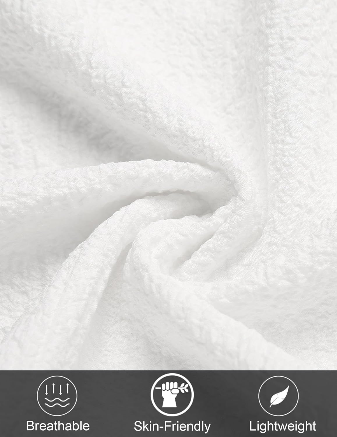 COOFANDY Men's Beach Shorts 9" Elastic Waist Drawstring Shorts Lightweight Regular Fit Casual Summer Shorts - Image 5