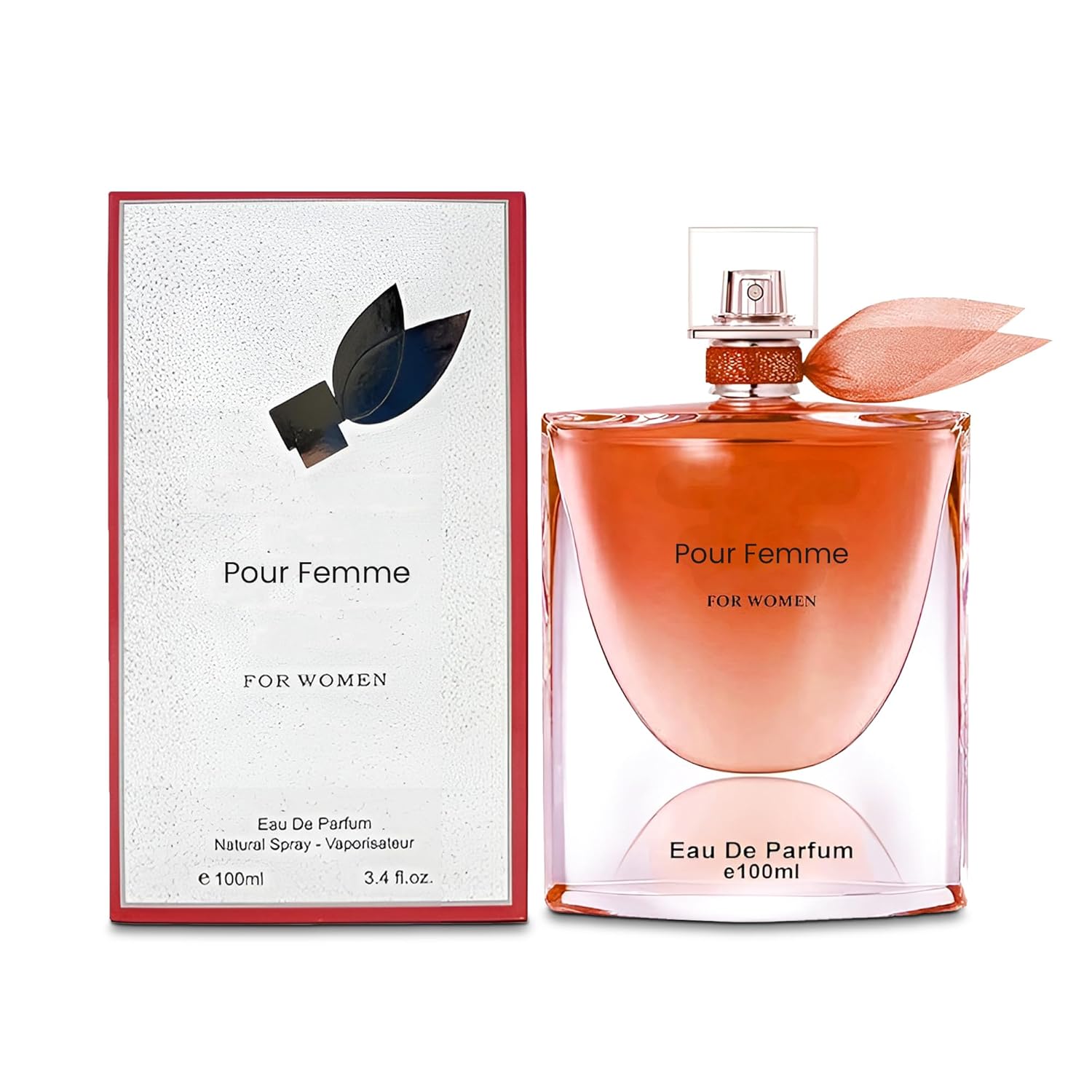 2PCS La Vida Bella Rose Perfume for Women Long Lasting Fragrance Eau de Parfum Floral & Sweet Women's Perfume​ Daily Used 3.4 Fluid Ounce(3 Pack)