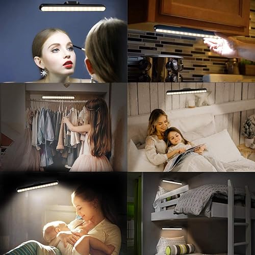 Miniatura 4 de Barra de luz táctil regulable, luces de lectura recargables montadas en la pared, lámpara de litera, cabecero, soporte magnético, inalámbrico,