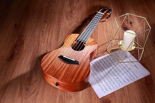 Miniatura 6 de Lankro Ukelele soprano de caoba maciza para principiantes, ukeleles profesionales de 21 pulgadas para adultos, niños y principiantes, kit de