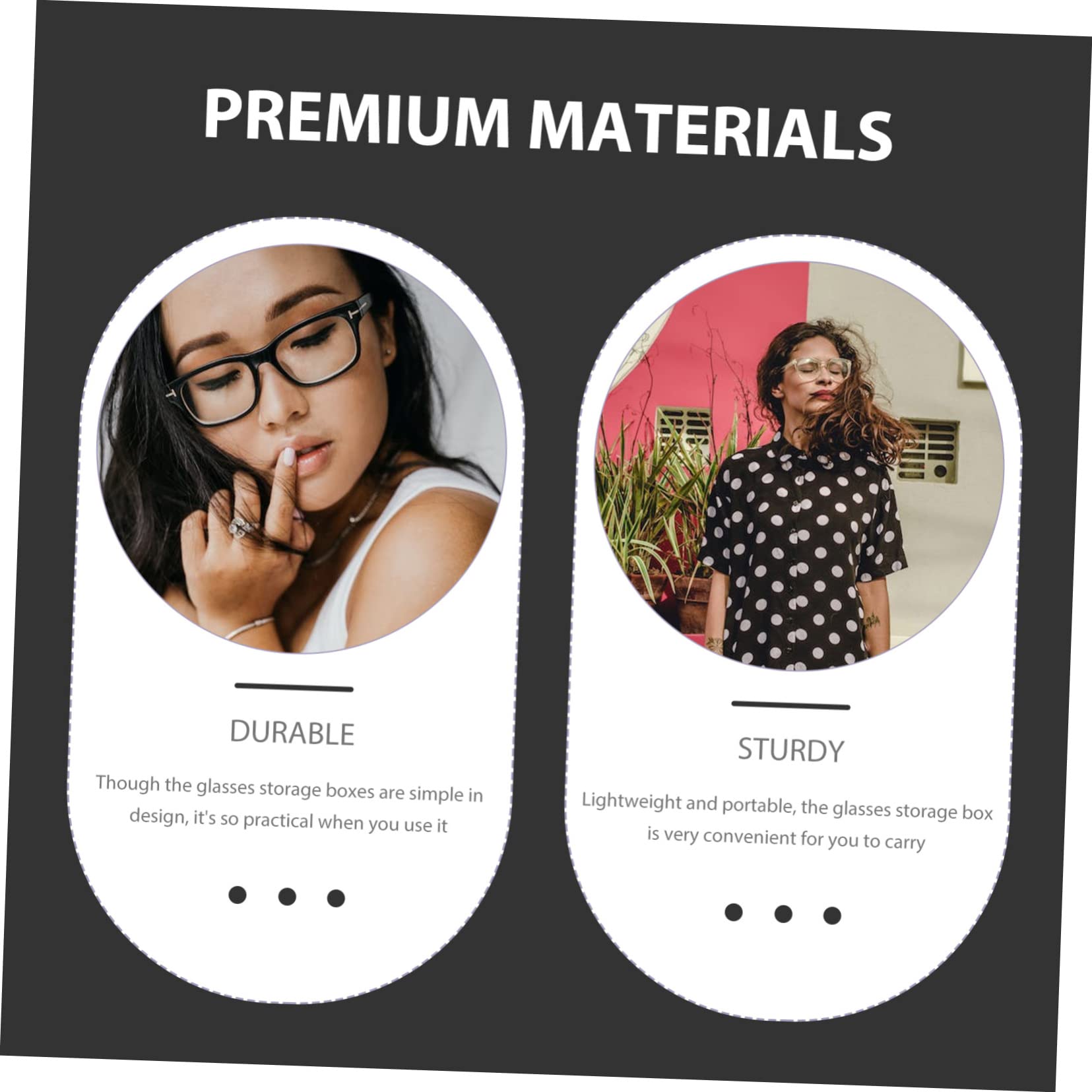 Anneome Caja para Gafas Estuche para Lentes De Contacto Soporte Portátil y Práctico