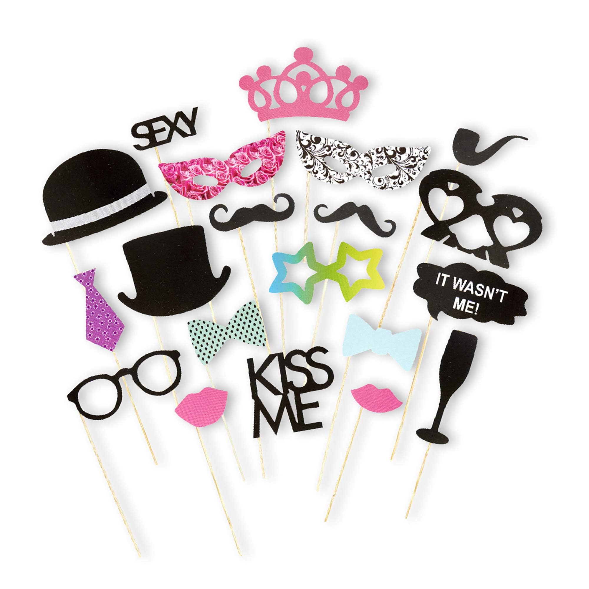 Rubies 20-Piece Photobooth Kit