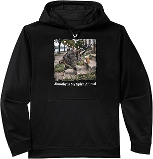 Funny Viral Raccoon Meme Jimothy Is My Spirit Animal Performance Hoodie