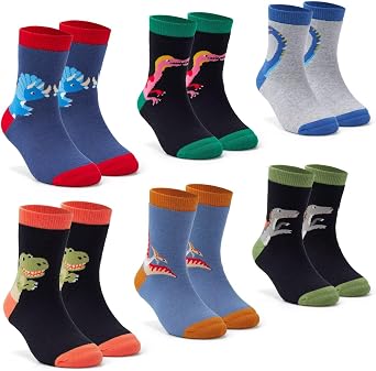 Girls Winter Socks Kids Warm Socks for Girls Crew Thermal Terry Socks 6 Pack