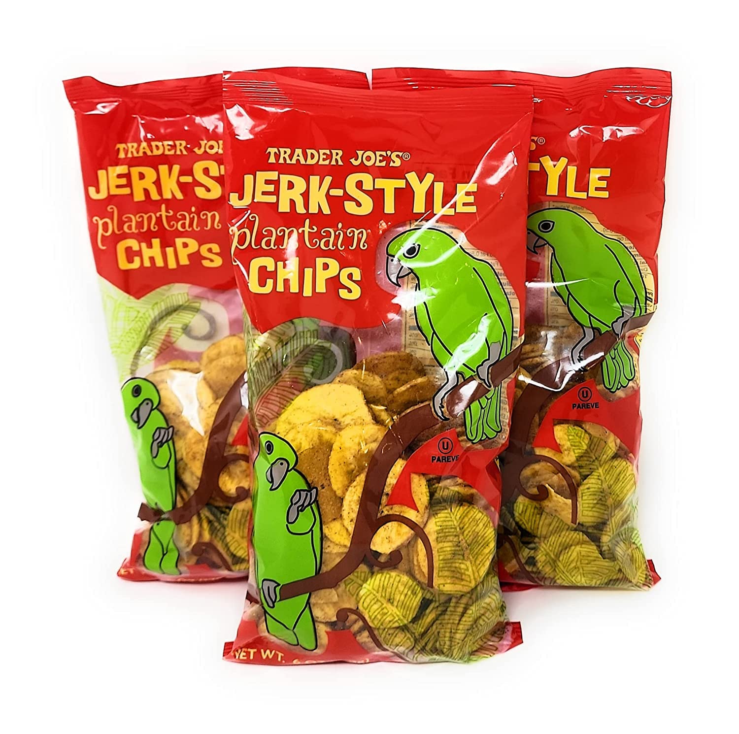 Trader Joe's JerkStyle Plantain Chips PACK OF 3 Grocery & Gourmet Food