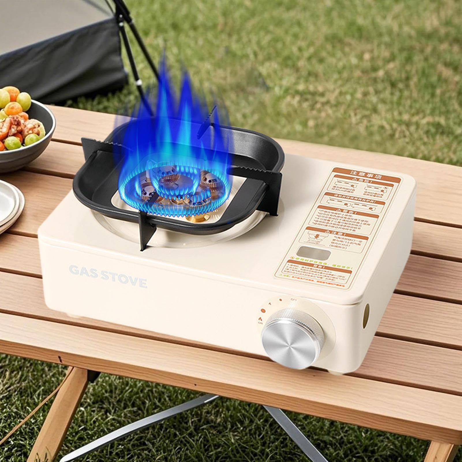 Kit De Cocina Camping Menaje De Cocina Ajustable | Estufa Camping Portátil Para Parrilla, Tailgating, Barbacoa, Viaje En Autocaravana, Viaje, Pícnic, Senderismo Y Montañismo