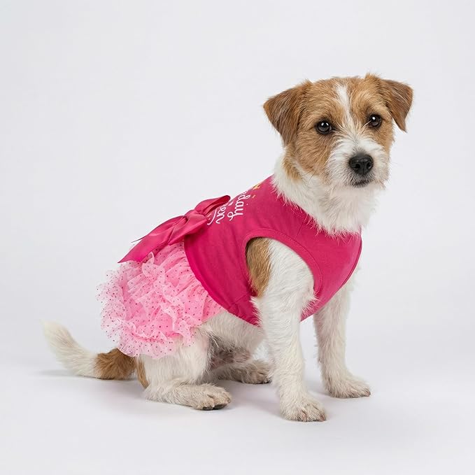 Vestido de Tutú Barkday Queen para Perros Pequeños, Rosa Claro, Talla XS miniatura 3