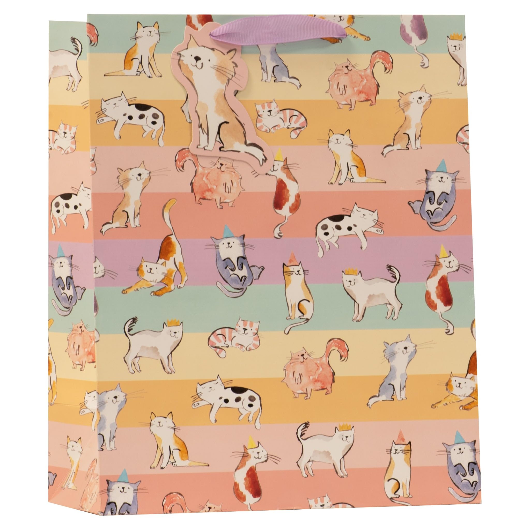 Design By Violet Cat Large Gift Bag