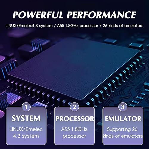 Miniatura 2 de M19 - Consola de juegos de mano retro con pantalla HD IPS de 3.5 pulgadas, batería de 3000 mAh, tarjeta TF de 64 G, más de 20,000 videojuegos