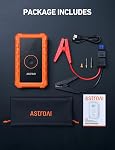 AstroAI S8 Air 3000A Jump Starter with Cordless Tire Inflator 150PSI, Portable Battery Booster Pack for 9L Gas/6.5L Diesel Engines, Auto-Shutoff Air Compressor, 2.4" Screen, Jumper Cables,3-in-1 Light