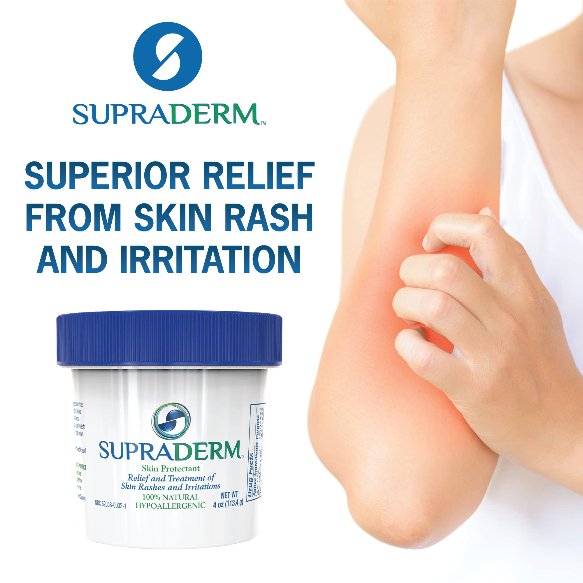 Buy Supraderm Skin Protectant, Zinc Oxide Barrier Paste for Skin Rashes