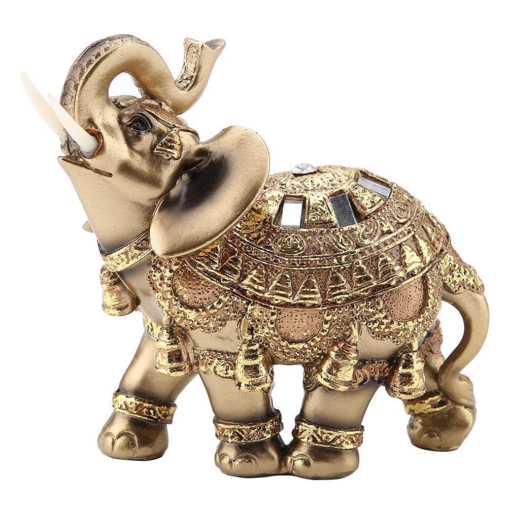 Centre de table éléphant porte-bonheur en résine à offrir pour une crémaillère