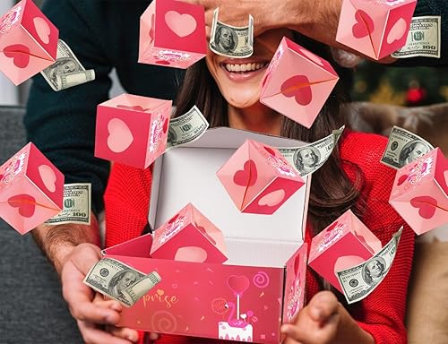 Miniatura 7 de Caja de regalo sorpresa de cumpleaños, caja de regalo sorpresa para dinero, caja sorpresa de explosión, caja de regalo de explosión en efectivo,