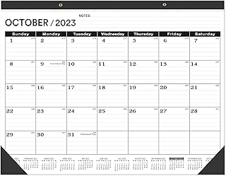Desk Calendar 2023-2024 Large 22 x17,Large Desk Calendar 2023-2024 (Oct.2023 - Mar.2025),Professional Desk Calendar 2023 Large 22 x17,2024 Wall Calendar Large Monthly Calendar,Classic Black