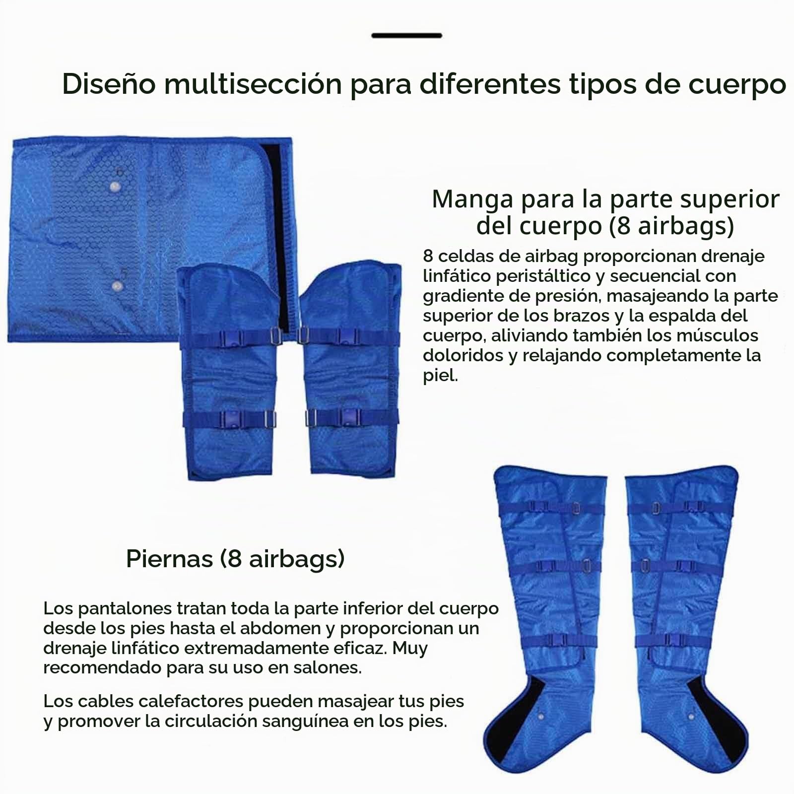Masajeador Compresión Aire Presoterapia para Hogar | 4 Programas | 3 Niveles Intensidad | 16/40 Airbag | Masaje Secuencials | Masaje Piernas,Brazo Y Abdomen,Purple