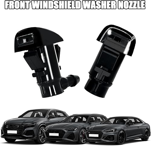 Miniatura 6 de 2 boquillas para limpiaparabrisas delantero, kit de chorro de pulverización de un solo orificio para parabrisas que reemplaza al OEM #55372143AB