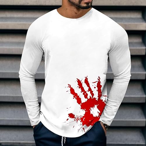 Miniatura 4 de Men's T Shirt Printed Long Sleeve Crew Neck Outdoor Thermal Lightweight Tees True Comfort Fashion Tops