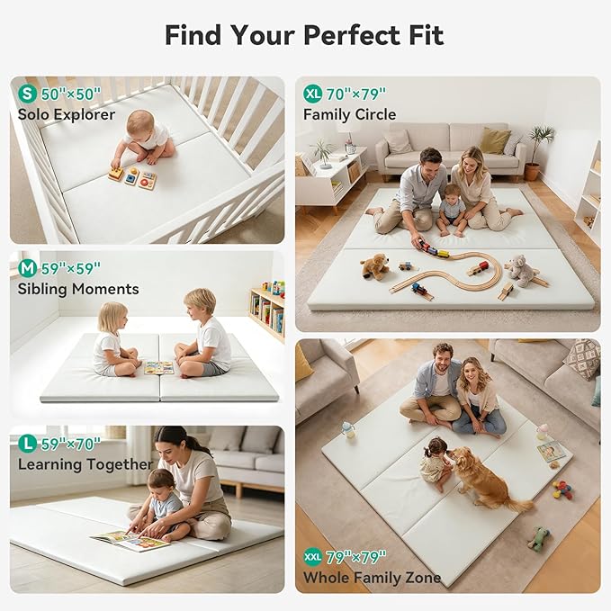 Baby Play Mat 50x50 inch, Extra Thick 1.3 inch, Waterproof miniatura 6
