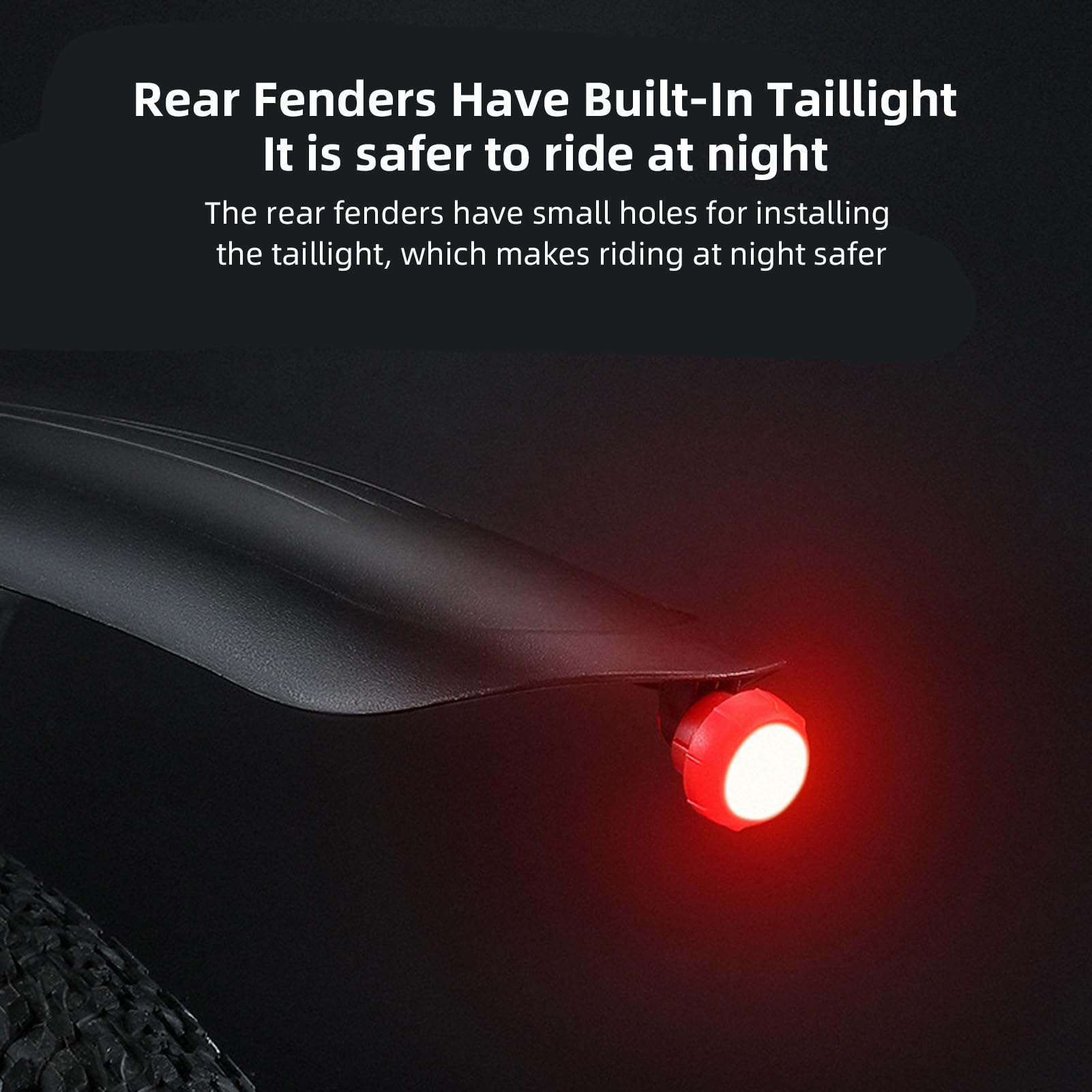 Natudeco Adjustable Bike Fenders Quick Release Lightweight Road Bikes Mudguard Universal Rear Front Bike Mud Guard Kit 26-29inch for Road Bike Outdoors Sports (B)