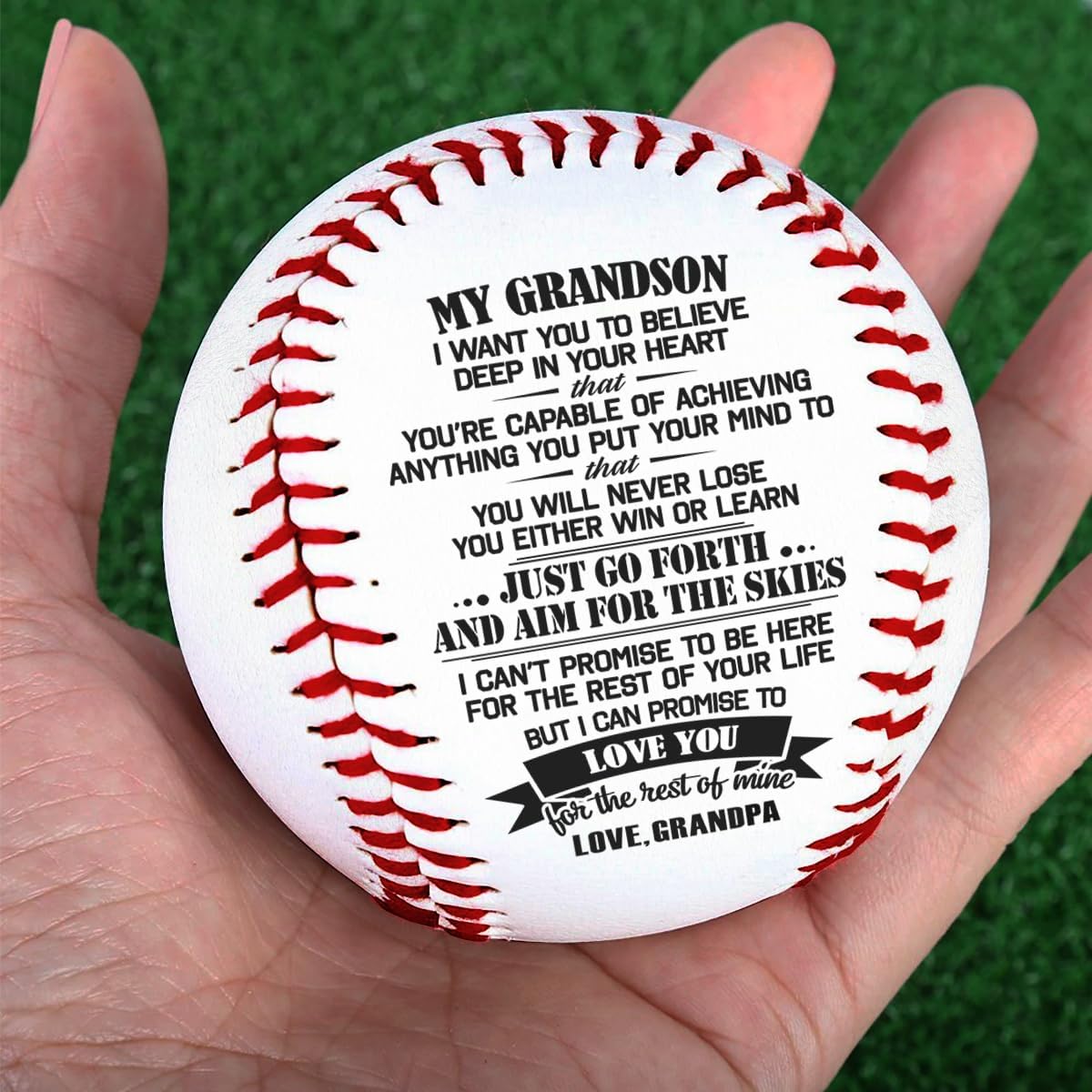 DOPTIKA Personalized Baseball Gifts for Men, Kids, Birthday Gifts for Him, Graduation Gifts for Grandson from Grandma, Grandpa, Grandparents Grandson Gifts, Teen Boy Gifts, Men Gifts for Birthday