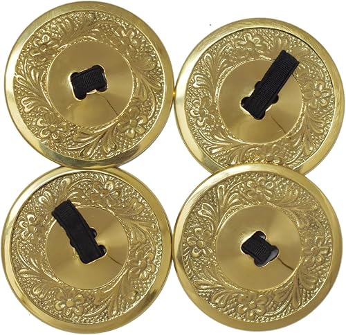 Wevez 2 pares de zills de dedo danza del vientre para mujer, talla única, dorado