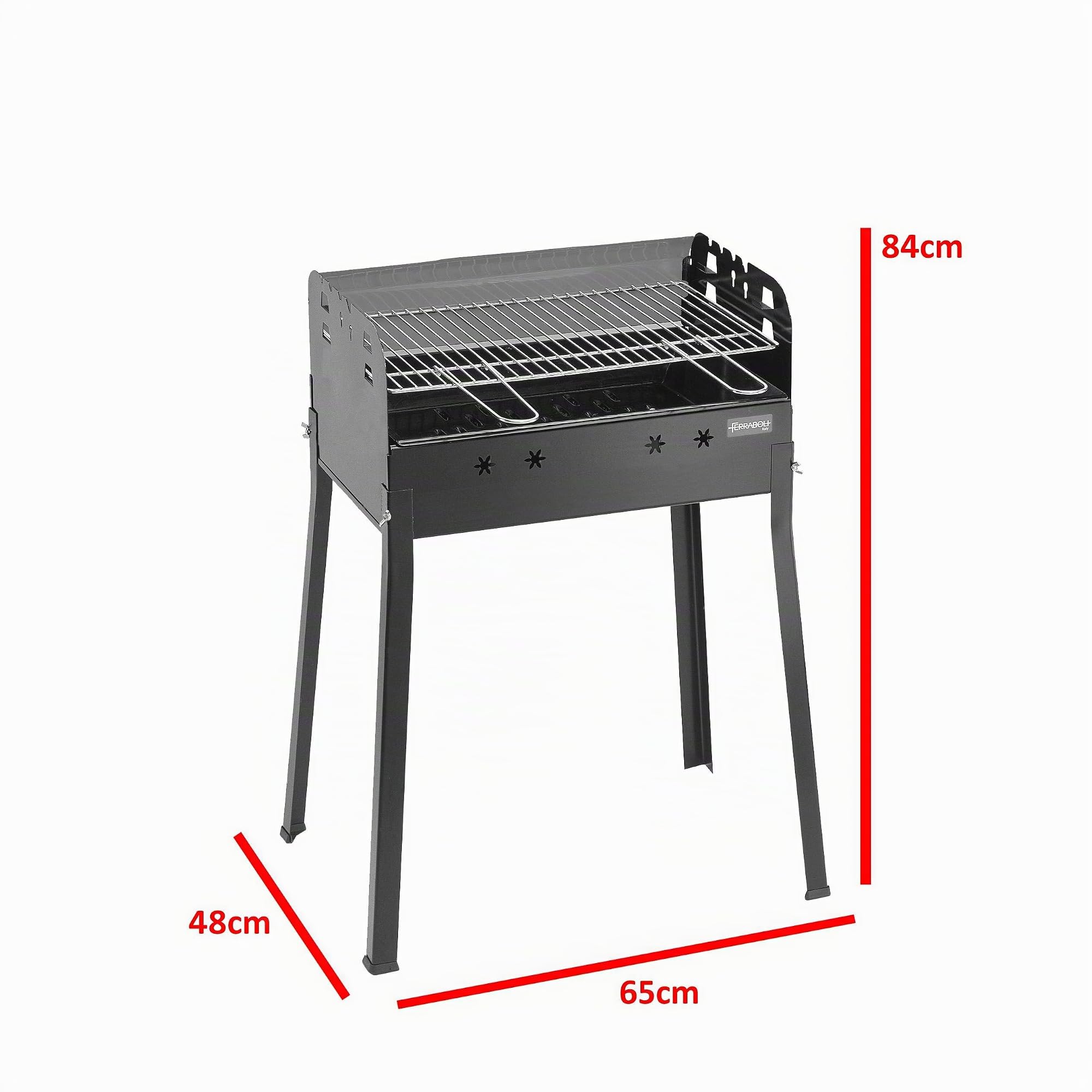 Ledro Grill Carrello Antracite Nero