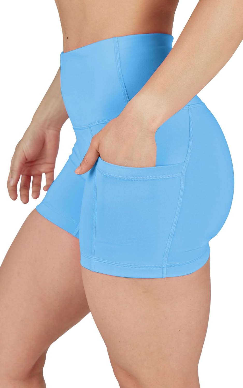 NEW - Yogalicious Lux High Rise Biker Shorts, Black / Gray NEW - Yogalicious Lux High Rise Biker Shorts, Black / Gray