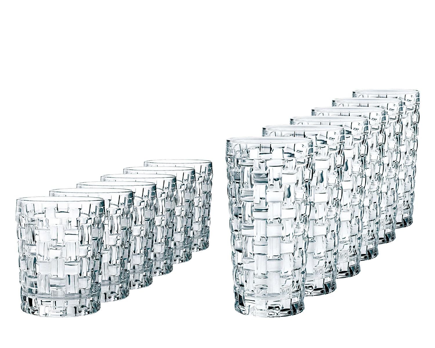 Spiegelau & Nachtmann Nachtmann Bossa Nova Tumbler Set 12 Pieces, Transparent,Z106780
