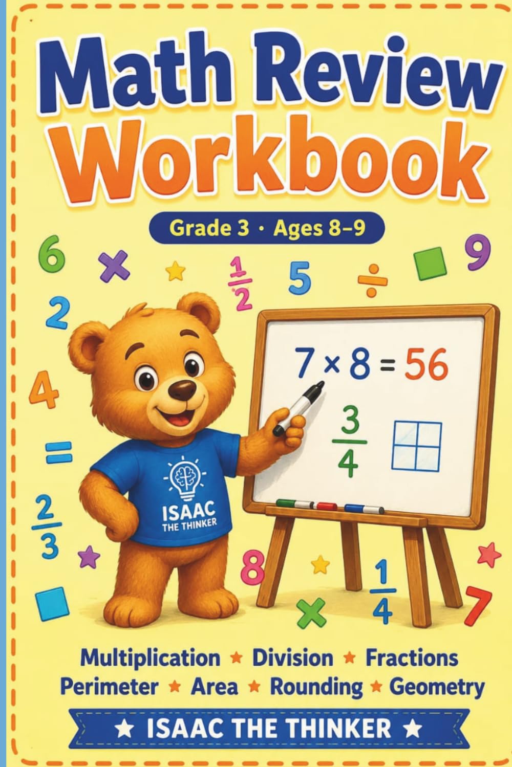 Math Rounding Colring Amazon.com: Math Review Workbook Grade 3: Multiplication, Division ...