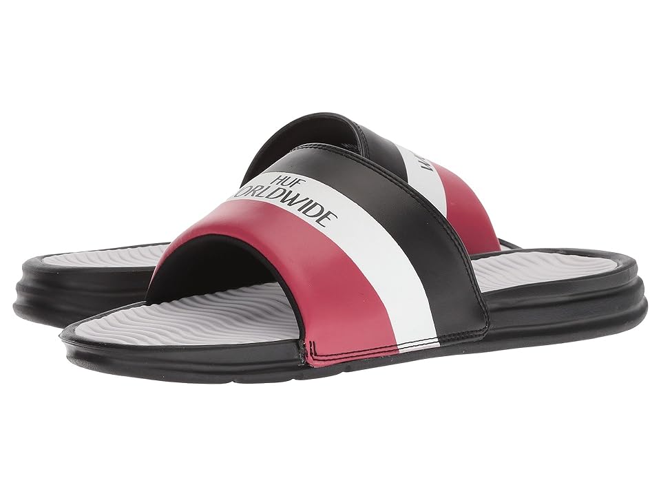 

HUF Worldwide Slide (Black) Men's Slide Shoes