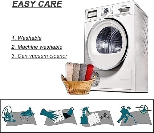 Miniatura 4 de Alfombra de área nórdica de 31.5in, 39.4in, 47.2in, 55.1in, 63.0in, 70.9in, 78.7in, alfombra redonda para sala de estar, dormitorio, hogar, suelo,