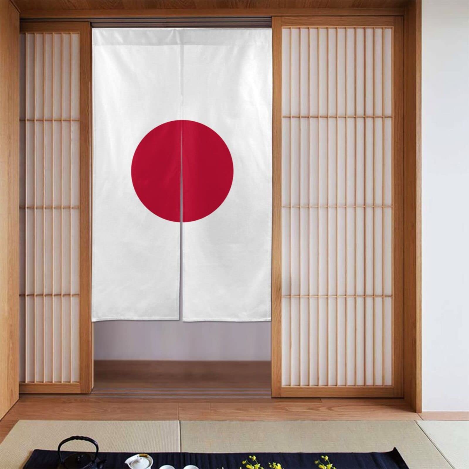 Amazon｜のれん 日本国旗 日の丸 間仕切り 暖簾 遮光 おしゃれ ドア