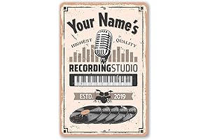 Personalized Recording Studio Sign: The Epitome of Music Studio Decor
