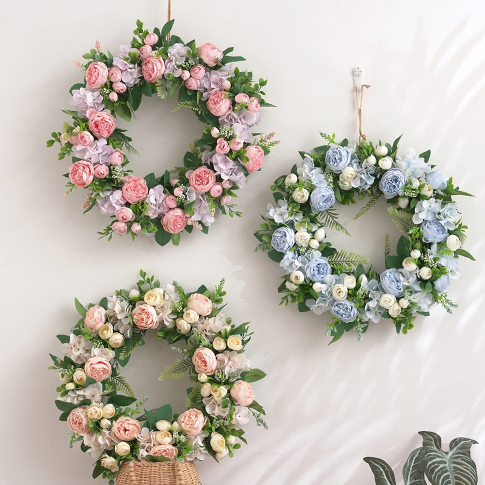 Artificiale Ghirlanda Ghirlanda di fiori ad arco di peonia artificiale Ghirlanda floreale for la decorazione di nozze del festival Decorazione da parete fatta a mano primavera estate autunno parete (