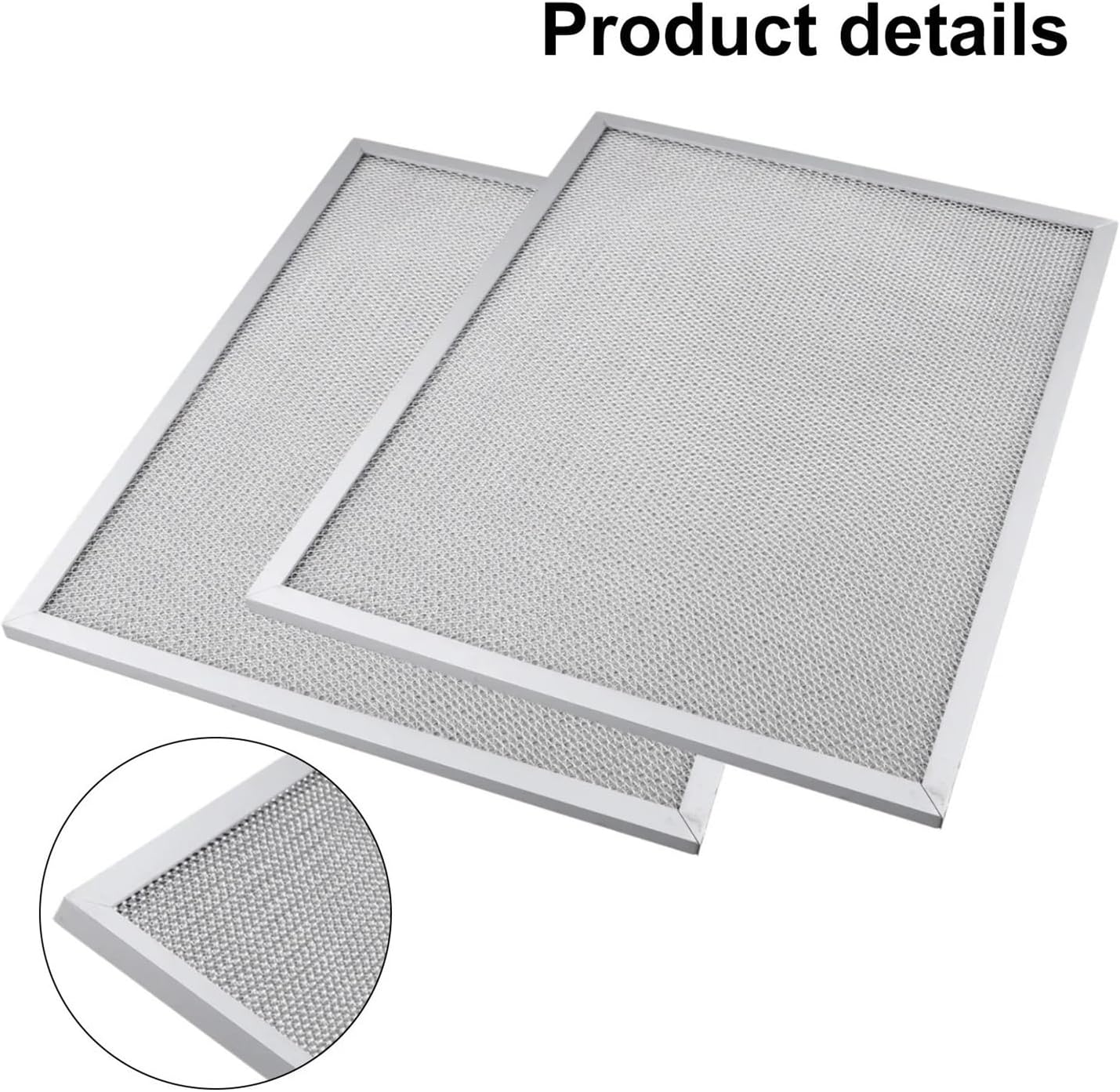 2PCS Range Hood Aluminum Filter，Compatible For Robinhood，Alto 600.alto RA6WH For 103793 288x362x 8.7mm Kitchen Range Hood Mesh Cover Replacement Parts
