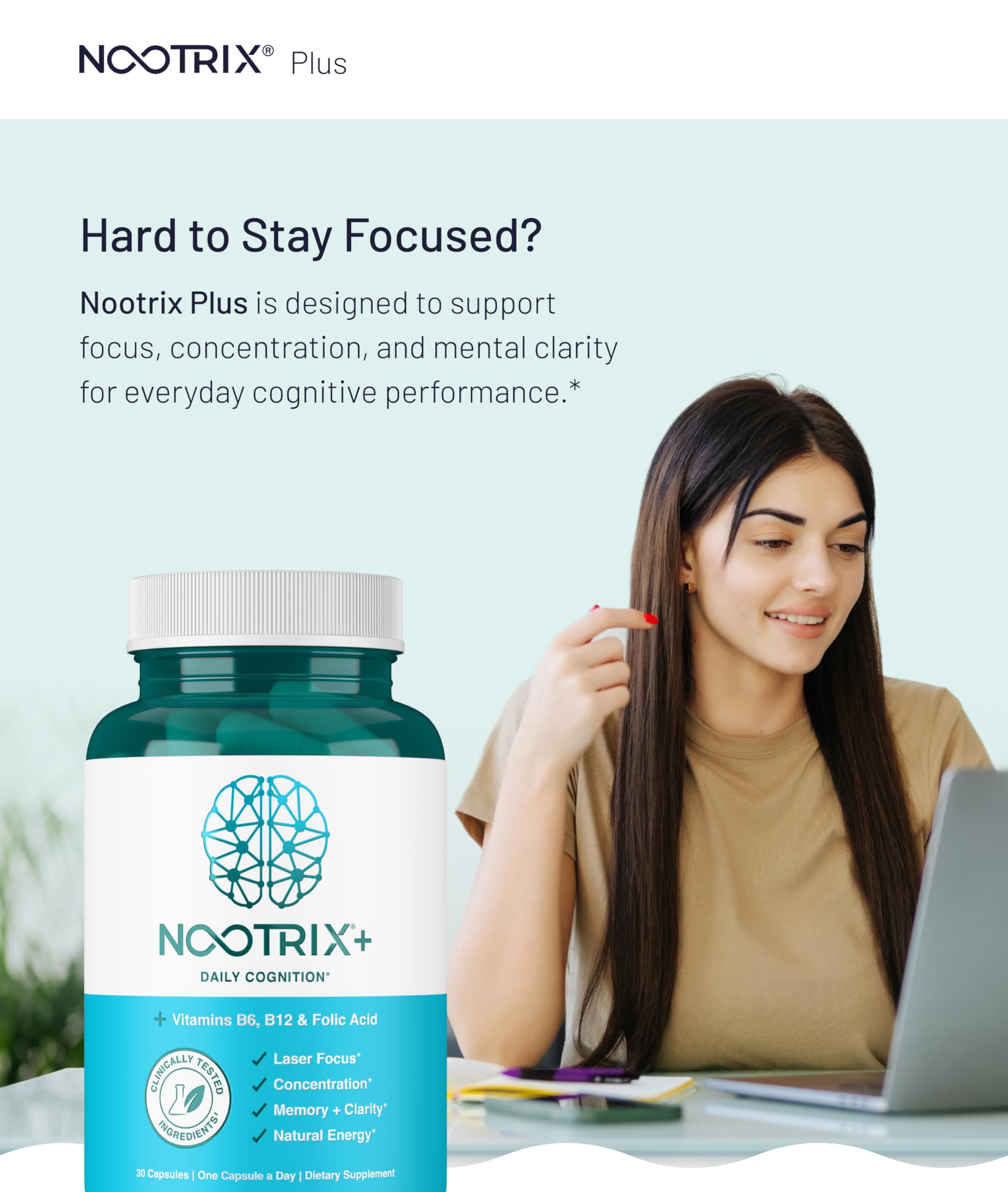 Snapklik.com : Nootrix Brain Plus Nootropic Supplement 30 Day Supply ...