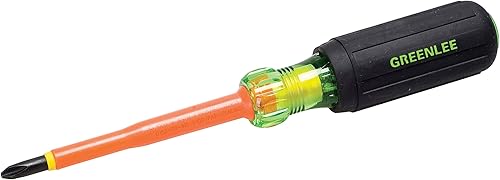 Miniatura 7 de Greenlee 0153-22-INS Destornillador de punta de gabinete aislado de 3/16 pulgadas por 6 pulgadas