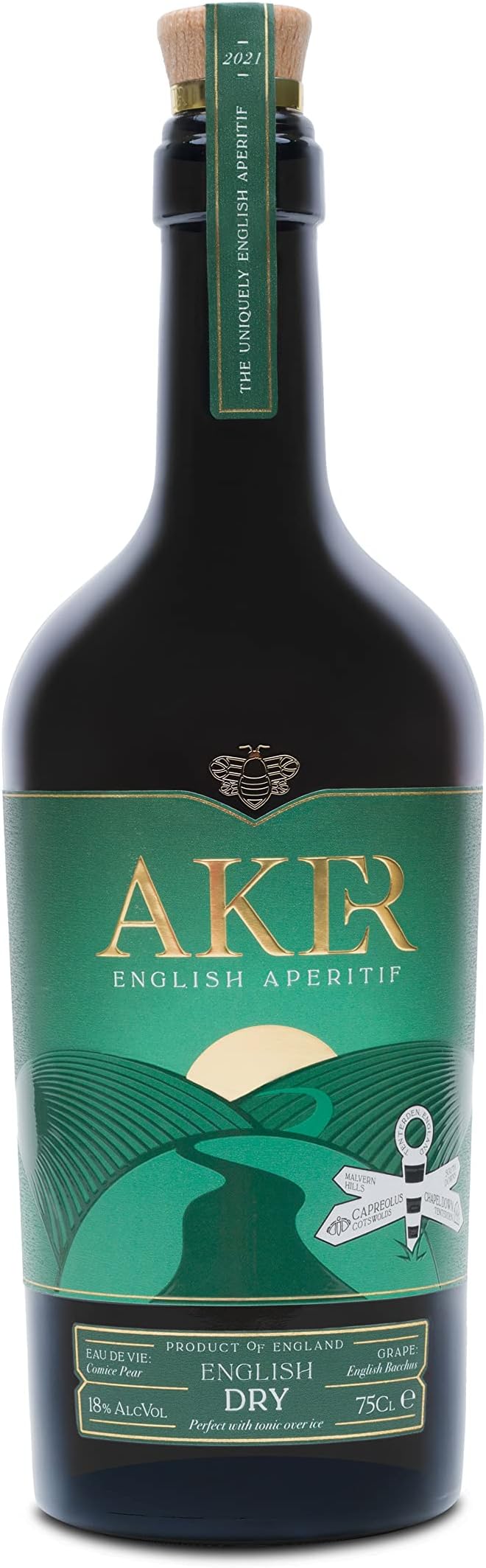 AKER English Dry Vermouth 75cl 18% abv
