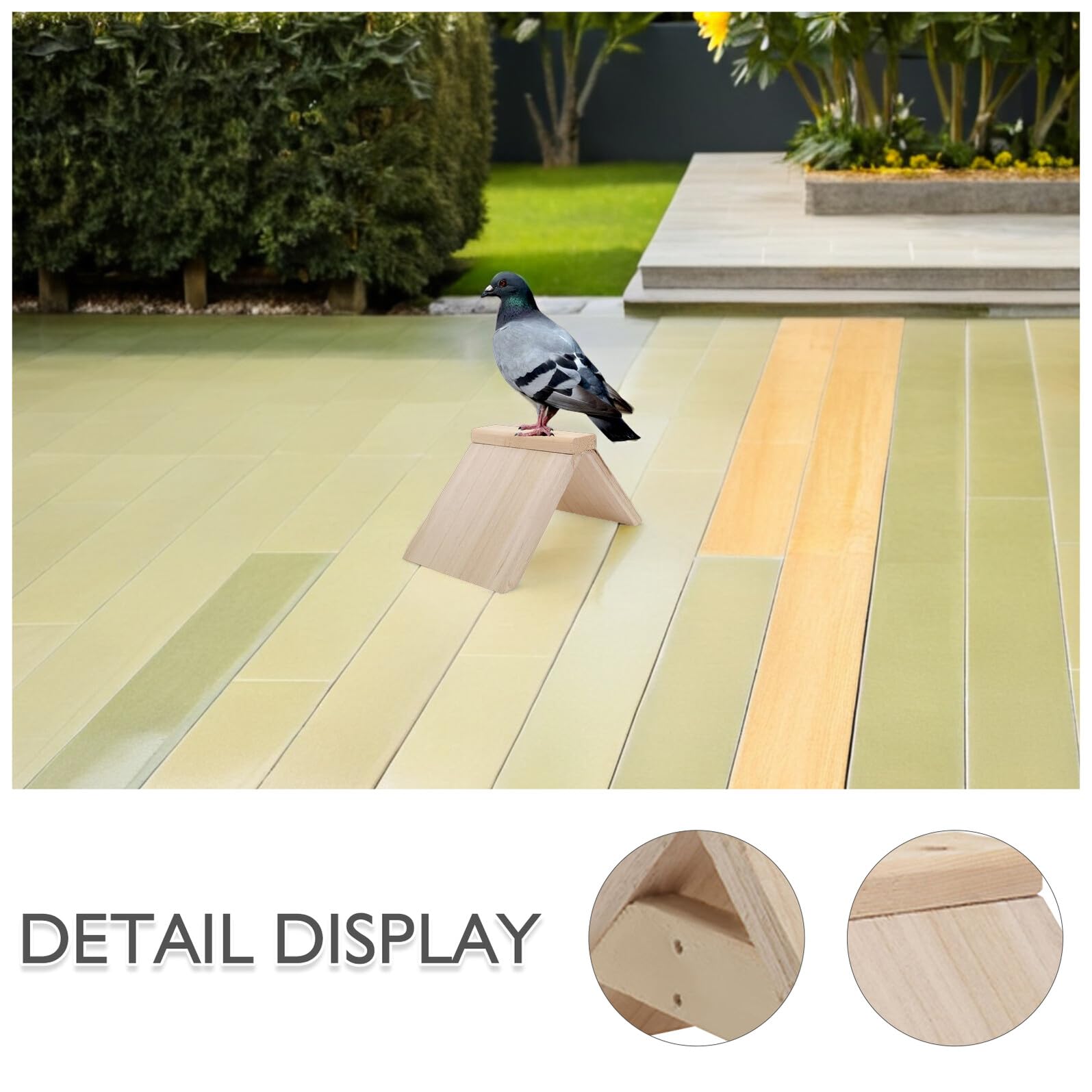 SUPVOX 6 Soportes para Palomas de Madera Maciza, Perchas para Pájaros Pequeñas, Plataforma Estable para Palomar, Accesorio para Jaulas, Soporte Higiénico para Aves, Uso Interior