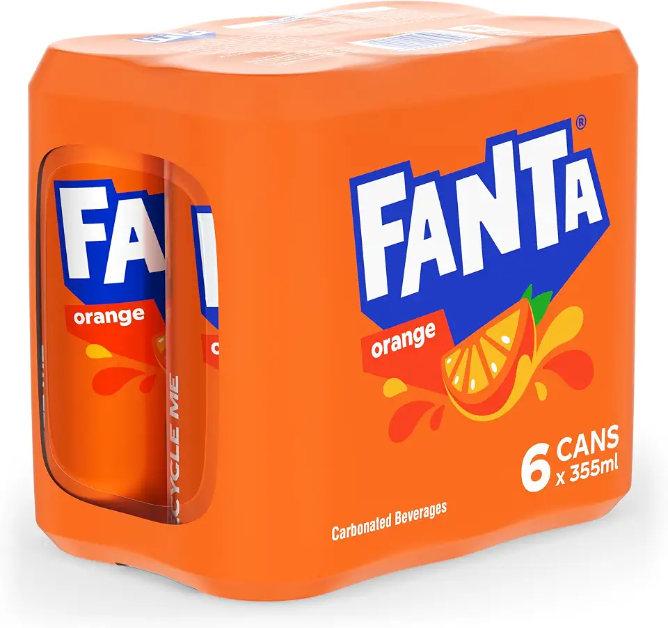Fanta Orange Soft Drink – 6 x 355 ml
