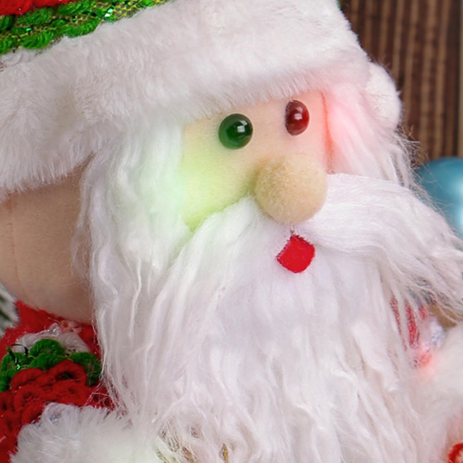 Homoyoyo Statuina Musicale di Babbo Natale Movimento Giocattolo Natalizio Decorativo Figura Musicale per Feste Invernali Calze della Befana Artigianali Bomboniere per Decorazioni di Natale