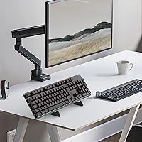 Vista 7 de YIMAGUJRX Soportes de teclado negros de 1 nivel, soporte de exhibición de acrílico para teclado mecánico, soporte para teclados